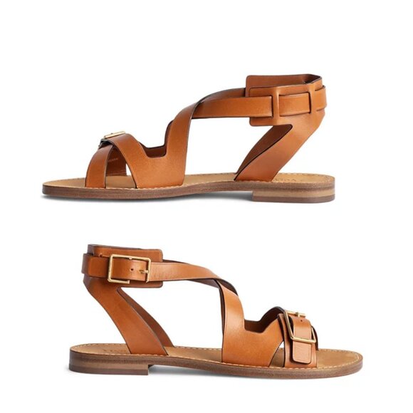 Zadig & Voltaire Cecilia Ankle Strap Sandals Sz EU39/US9 - Picture 1 of 12